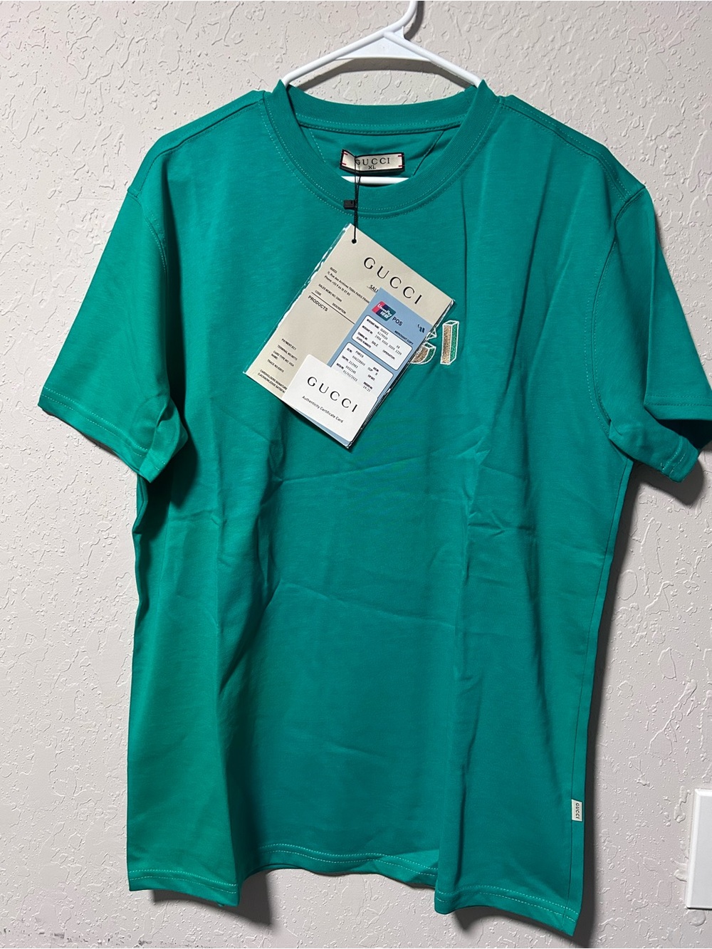 Gucci Men’s Short Sleeve Tee in Teal